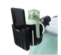 CUQUE Porte-téléphone portable pour poussette 2 en 1 Poussette Cup Support de téléphone portable Noir Multifonction Universe XU010