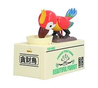 Cuque Tirelire, boîte d'économie à Piles en Forme de Perroquet pour la fête à la Maison