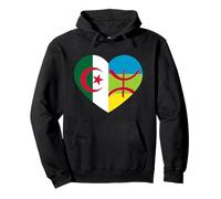 cœur Algérie Drapeau Amazigh Drapeau Tamazgha Kabyle fier Sweat à Capuche