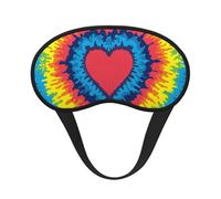 Cœur Amour Arc-en-ciel Tie Dye,Masques de sommeil occultants, cache-yeux couvrants, masques de sommeil anti-lumière