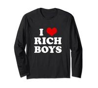 Cœur amusant I Love Rich Boys Manche Longue