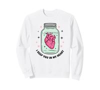 Cœur Anatomique dans Un Bocal Amoureux Couple sorcière Romantique Sweatshirt