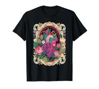 Cœur Anatomique Romantique Sombre Goth Victorien Whimsigoth T-Shirt Graphique avec Valeur