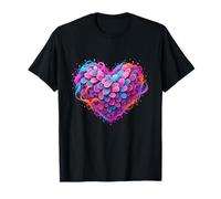 Cœur Arc-en-Ciel Couleur éclaboussure Amour énergie T-Shirt