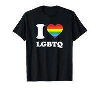 Cœur Arc-en-Ciel LGBTQ T-Shirt