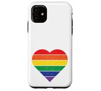 Cœur Arc-en-Ciel Style rétro Vieilli All Inclusive Love/Coque pour iPhone 11