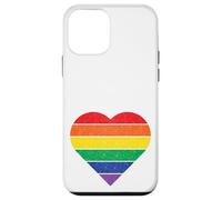 Cœur Arc-en-Ciel Style rétro Vieilli All Inclusive Love/Coque pour iPhone 12 Mini