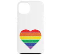 Cœur Arc-en-Ciel Style rétro Vieilli All Inclusive Love/Coque pour iPhone 13