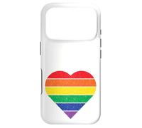 Cœur Arc-en-Ciel Style rétro Vieilli All Inclusive Love/Coque pour iPhone 17 Pro