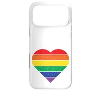 Cœur Arc-en-Ciel Style rétro Vieilli All Inclusive Love/Coque pour iPhone 17 Pro Max