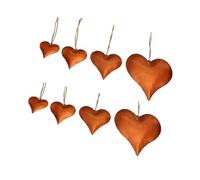 Cœur artisanal en fer moulé - Sonnerie claire - Style vintage - Excellent pour Noël, la Saint-Valentin, les périodes spéciales - Décoration de Noël historique