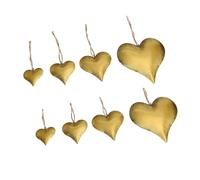 Cœur artisanal en fer moulé - Sonnerie claire - Style vintage - Excellent pour Noël, la Saint-Valentin, les périodes spéciales - Décoration de Noël historique