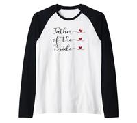 Cœur avec Inscription « Père de la mariée » Manche Raglan