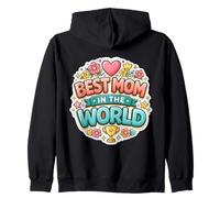 Cœur « Best Mom in The World » pour la fête des mères Sweat à Capuche