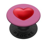 Cœur | Big Love Loving Valentine Saint-Valentin PopSockets PopGrip Adhésif