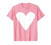Cœur Blanc Rose T-Shirt