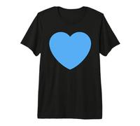 Cœur Bleu T-Shirt Haut de Gamme