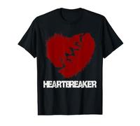 Cœur Brisé Humour Grunge pour Amoureux Rebelles T-Shirt Graphique avec Valeur
