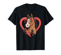 Cœur Cheval Lunettes Équitation Chevaux T-Shirt