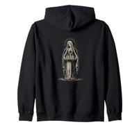 Cœur chrétien sacré Vierge Marie avec Bougies de prière Sweat à Capuche
