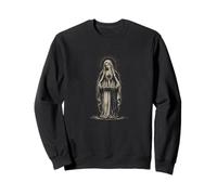 Cœur chrétien sacré Vierge Marie avec Bougies de prière Sweatshirt