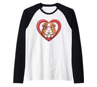 Cœur Cochon d’Inde Lunettes Manche Raglan