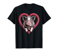 Cœur Cochon Ventre-Pendu Vietnamien Lunettes T-Shirt