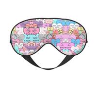 Cœur coloré - Standard Sleep Eye Mas - Design mis à jour - Bloque la lumière - Blinder pour les yeux de nuit - Pour hommes et femmes - Cadeaux de voyage