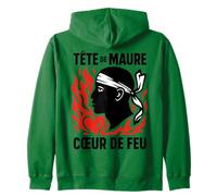 Cœur Corse Enflammé Sweat à Capuche