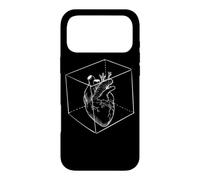 Cœur dans Un Cube Blanc - Anatomie - Cœur Humain Coque pour iPhone 17 Pro Max