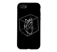 Cœur dans Un Cube Blanc - Anatomie - Cœur Humain Coque pour iPhone SE (2020) / 7/8