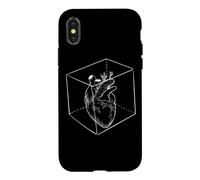 Cœur dans Un Cube Blanc - Anatomie - Cœur Humain Coque pour iPhone X/XS