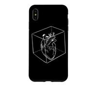 Cœur dans Un Cube Blanc - Anatomie - Cœur Humain Coque pour iPhone XS Max