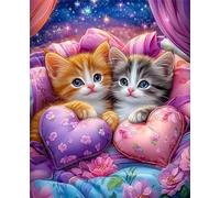 Cœur de Chat Galaxy Puzzle 500 Pièces pour Adultes, Puzzle Impossible, Puzzles Classique pour Adulte, Puzzles Coloré Jeu de Famille et Team Building