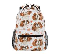 Cœur De Chien Cavalier King Charles Cartables Scolaires Antivol Sacs A Dos Unisexe Sac À Dos Pour Voyage Déplacements Femme 29X40Cm