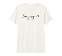 Cœur de Chirurgie Mignon écrit à la Main Typographie Cadeau T-Shirt Haut de Gamme