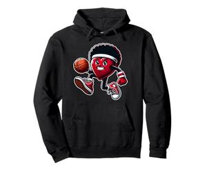 Cœur de Joueur de Basket-Ball Saint-Valentin Sweat à Capuche