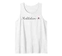 Cœur de méditation avec Typographie Manuscrite Débardeur