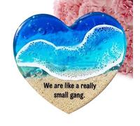 Cœur de mer avec poche, décoration avec pierres de, décoration pour la maison pour l'obtention d'un diplôme, étudiantes, enseignantes, femmes, méditation, fête, Consulte la