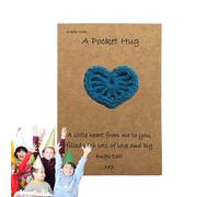 Cœur de poche - Carte crochet, petits cœurs faits à la main, message d'amour émotif, souvenir artisanal, détail charmant, petit détail sentimental, design unique avec paire