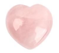 Cœur de Quartz Rose, Pierre Naturelle de Guérison pour l'Amour et l'Énergie, Cœur Rose pour la Pleine Conscience, Réduction du Stress et Équilibre Émotionnel
