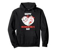Cœur de Saint-Valentin avec Citation Chat Mignon Filles Chaton Sweat à Capuche