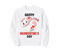 Cœur de Saint-Valentin avec Citation Chat Mignon Filles Chaton Sweatshirt