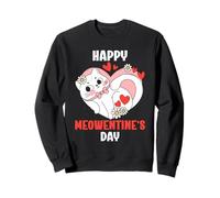 Cœur de Saint-Valentin avec Citation Chat Mignon Filles Chaton Sweatshirt