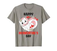 Cœur de Saint-Valentin avec Citation Chat Mignon Filles Chaton T-Shirt