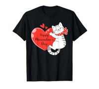 Cœur de Saint-Valentin avec Citation Chat Mignon Filles Chaton T-Shirt