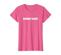 Cœur de serviteur T-Shirt, Femme, Rose Chiné, XL