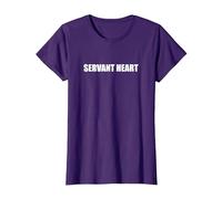 Cœur de serviteur T-Shirt, Femme, Violet, XL