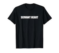Cœur de serviteur T-Shirt, Homme, Noir, L