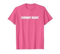 Cœur de serviteur T-Shirt, Homme, Rose Chiné, L